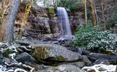 Rainbow Falls in the Smoky Mountains, Tennessee
