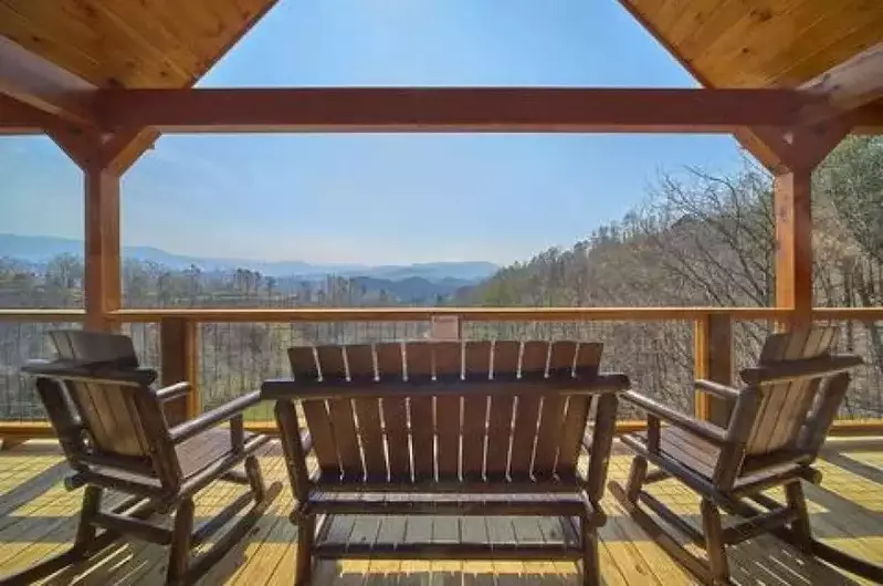 restful view cabin in the smoky mountains