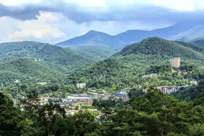 View of downtown Gatlinburg