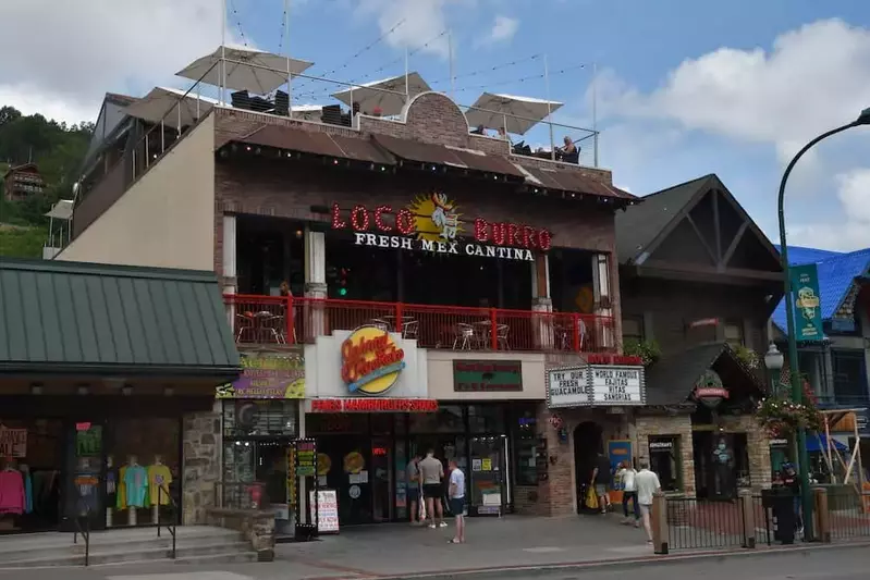 loco burro is one of the best restaurants in Gatlinburg with a view