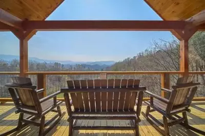 restful view cabin in the smoky mountains