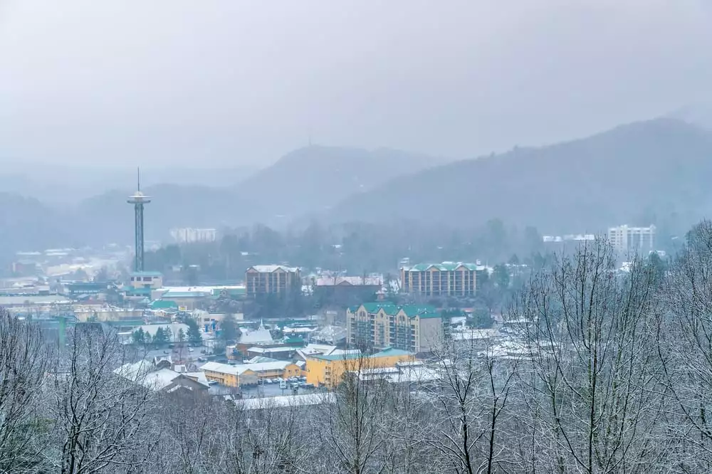 Gatlinburg in the winter