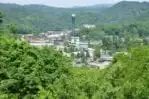 Aerial view of Gatlinburg