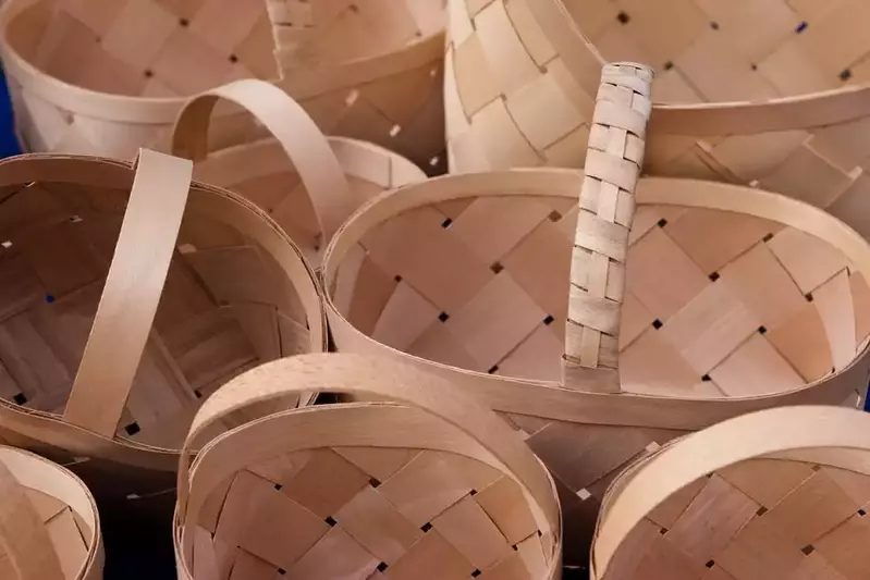 Multiple baskets at Gatlinburg Craftsmen's Fair