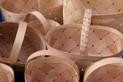 Multiple baskets at Gatlinburg Craftsmen's Fair