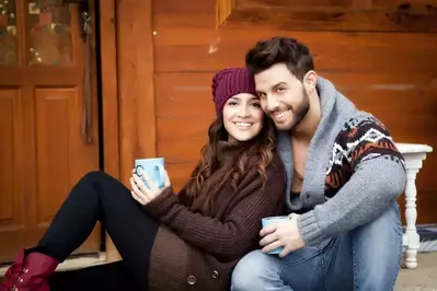 happy_couple_at_Gatlinburg_cabins_for_two