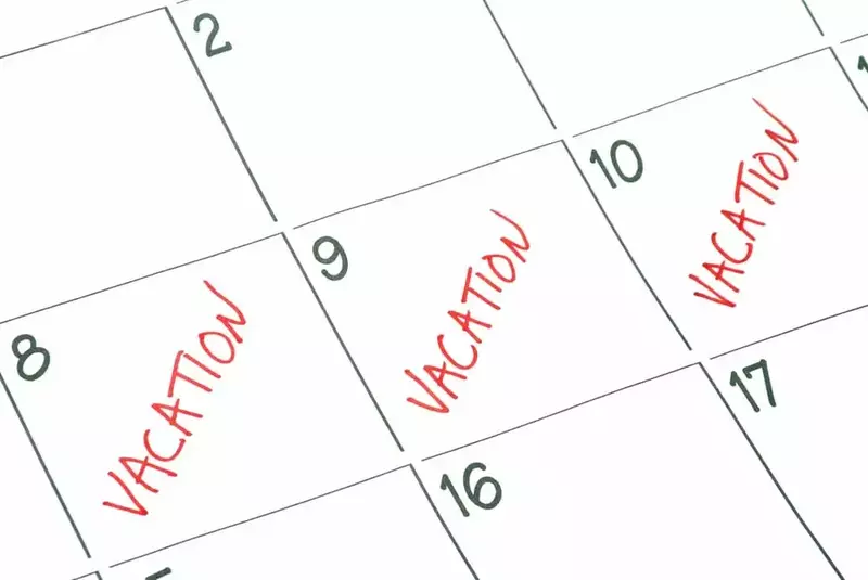 Vacation calendar