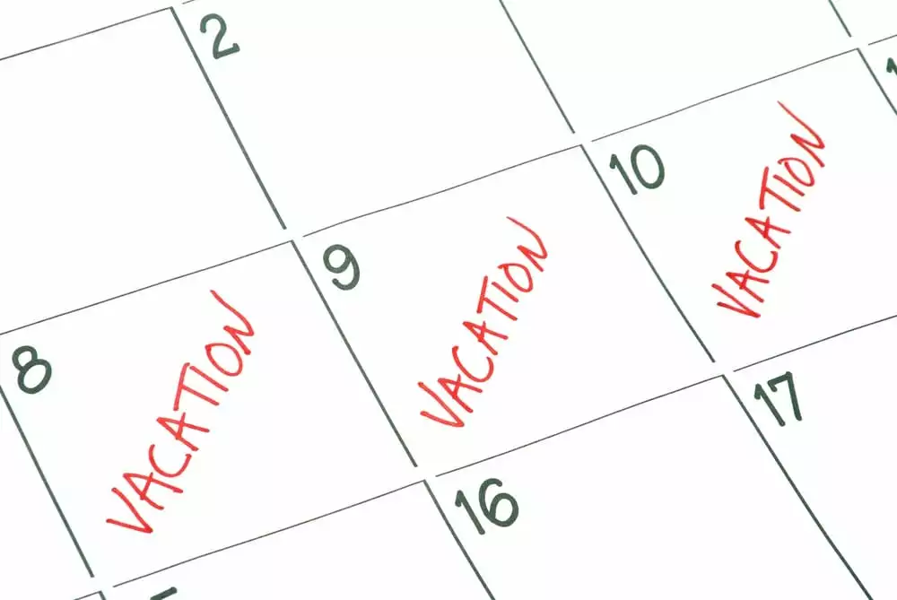 Vacation calendar