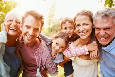 family_having_fun_at_two_bedroom_cabins_Gatlinburg_TN
