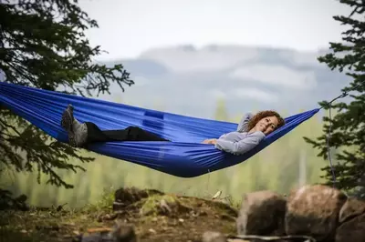 person_enjoying_relaxing_Gatlinburg_family_vacation