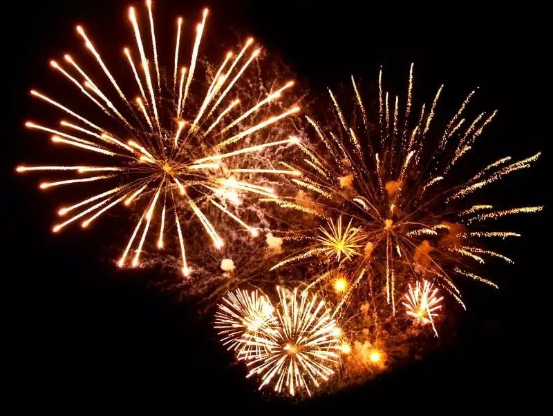 fireworks in the sky