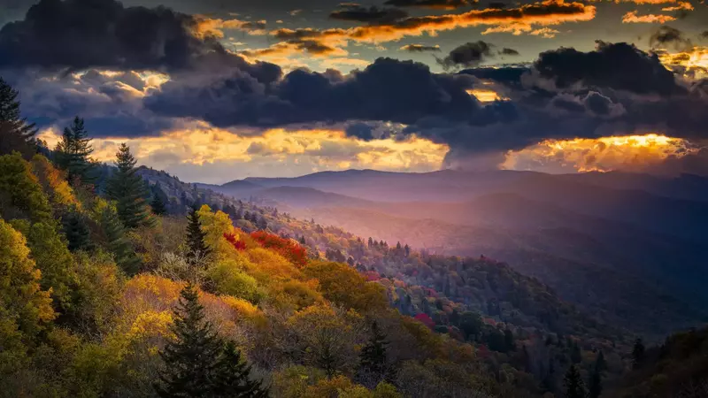 Smoky Mountains at dawn