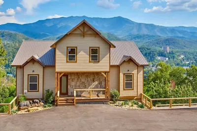 highlands view lodge is an 8 bedroom cabin in Gatlinburg Tennessee