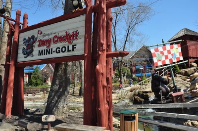 davy Crockett mini golf is one of the Ripley's attractions in Gatlinburg TN