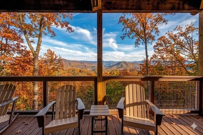awesome view lodge view is one of our Smoky Mountain luxury cabins