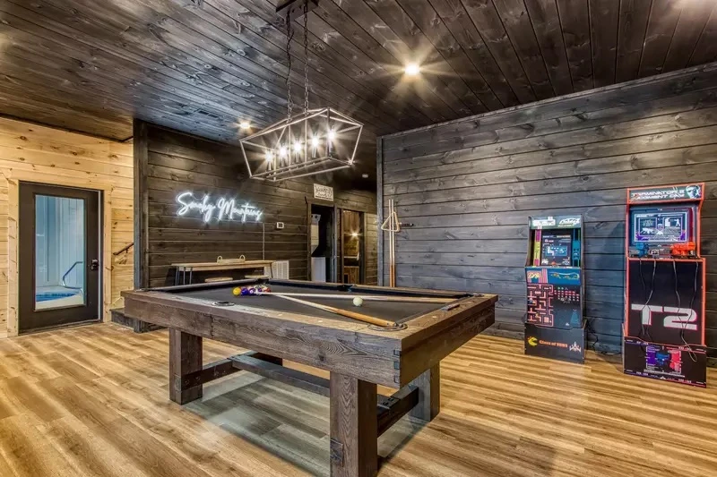pigeon forge cabins with game room