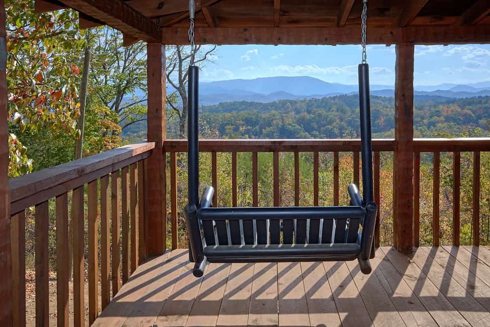 deck of Smoky Mountain cabin