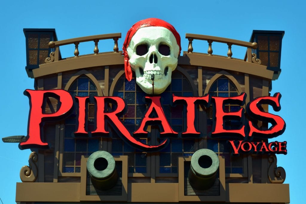Pirates Voyage sign