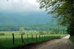cades cove in the smoky mountains